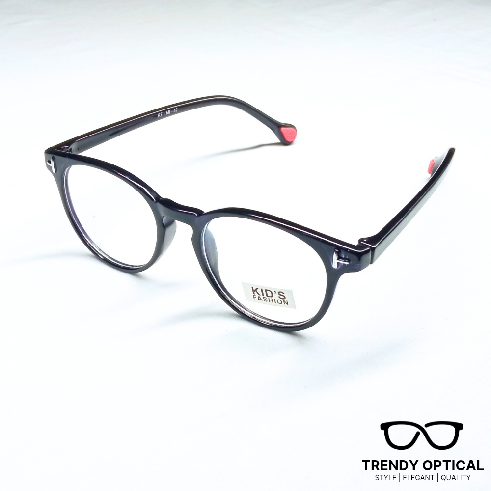 Kid’s Round Eyeglass Frame – Black
